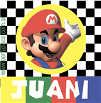 Stickers cuad. Mario Bros 16u Pers